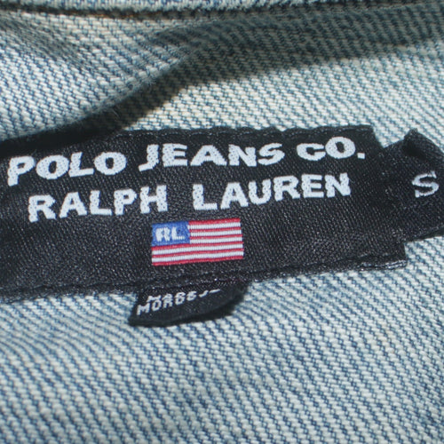 Ralph Lauren Women Blue Denim Jacket Small Classic Style