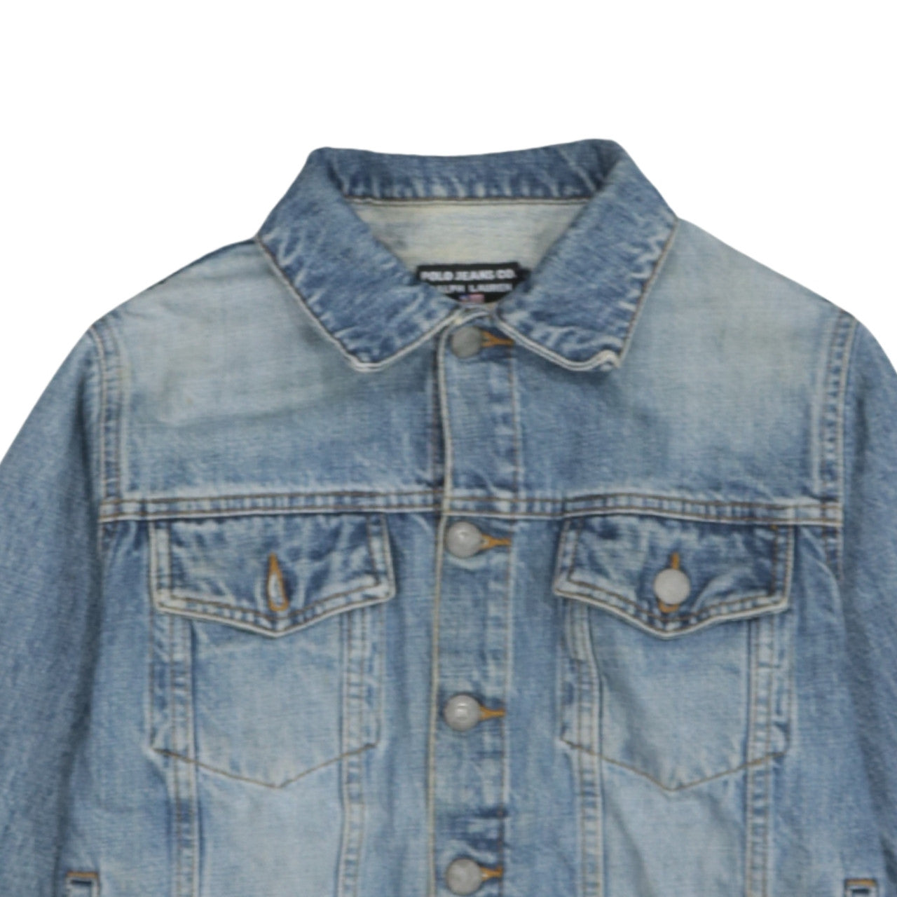 Ralph Lauren Women Blue Denim Jacket Small Classic Style