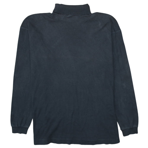 Nike Men's Black 2XL High Neck Pullover Sweatshirt Retro Logo