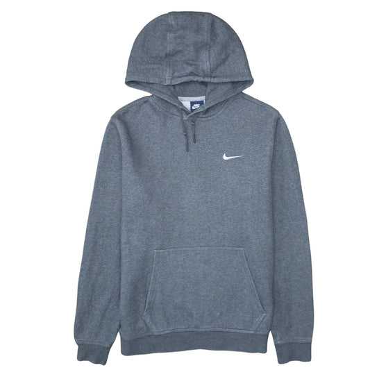 Nike Men Grey Pullover Hoodie L Regular Fit Fleece Sportswear