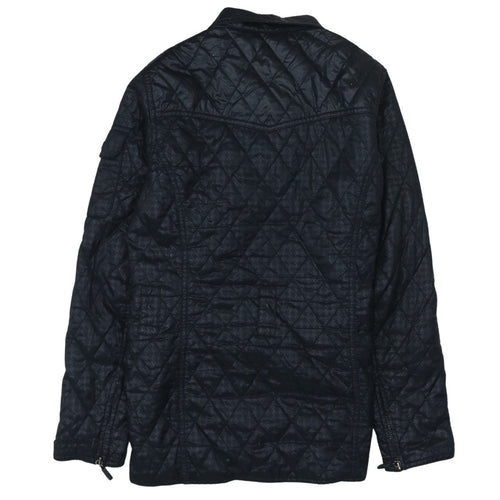 Barbour Womens Black Quilted Mid-Length Jacket Size 10