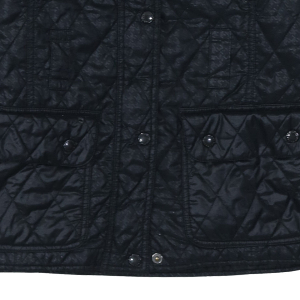 Barbour Womens Black Quilted Mid-Length Jacket Size 10