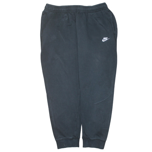 Nike Men Black Sweatpants Fleece Regular Fit Tapered Joggers M