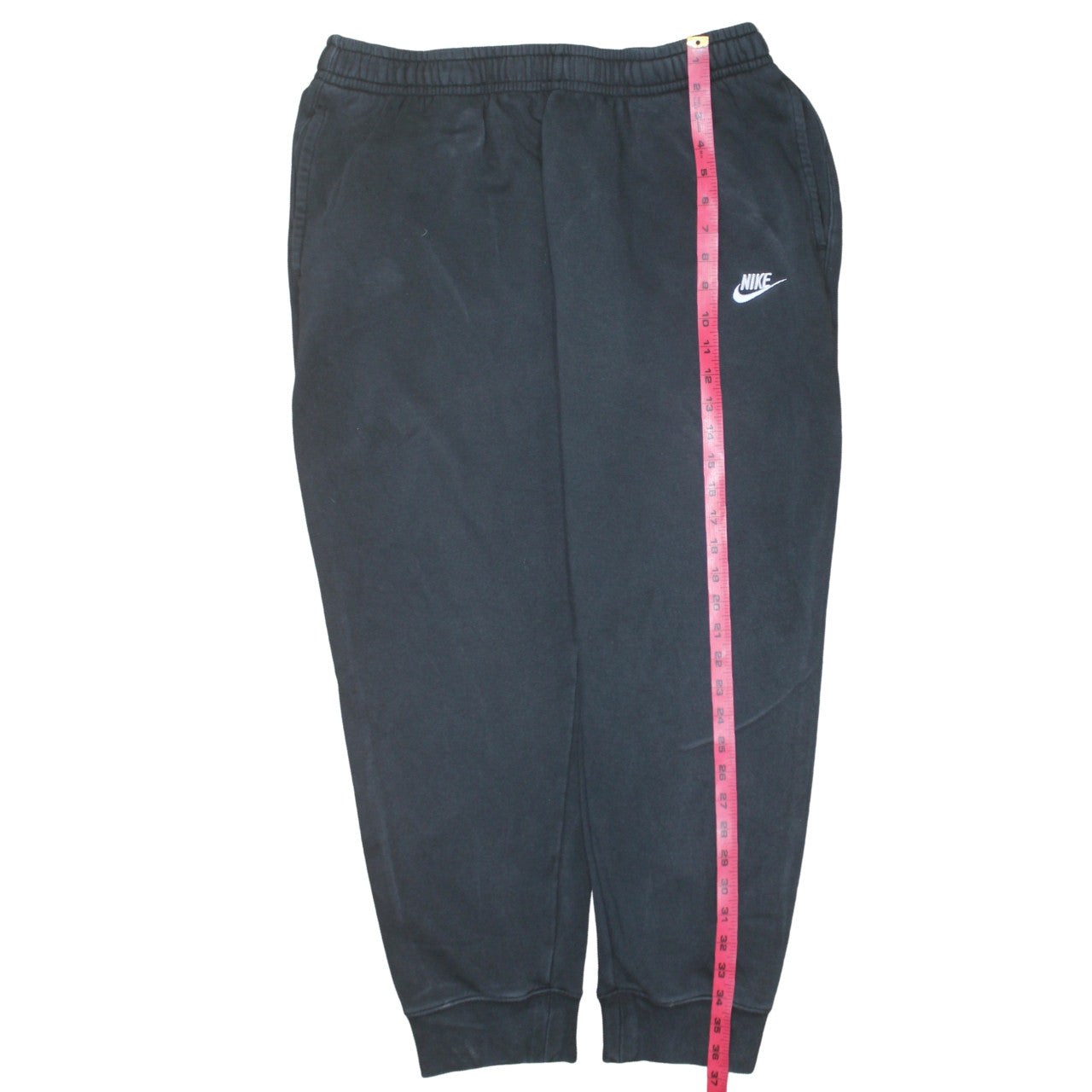 Nike Men Black Sweatpants Fleece Regular Fit Tapered Joggers M