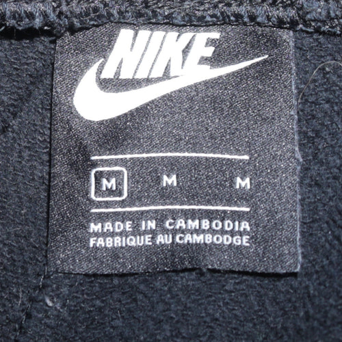 Nike Men Black Sweatpants Fleece Regular Fit Tapered Joggers M