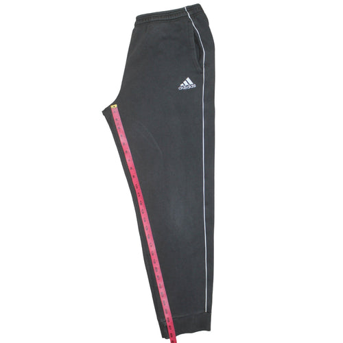Adidas Men's Black Joggers L Regular Fit Elastic Waist Tapered