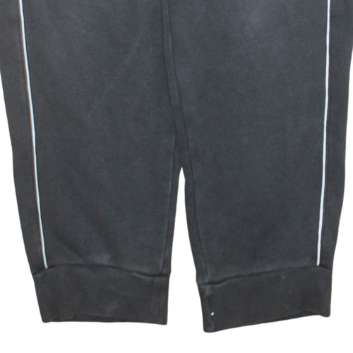 Adidas Men's Black Joggers L Regular Fit Elastic Waist Tapered