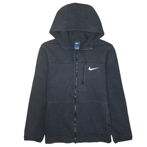 Nike Mens Black Full Zip Hoodie Size M Fleece Sportswear
