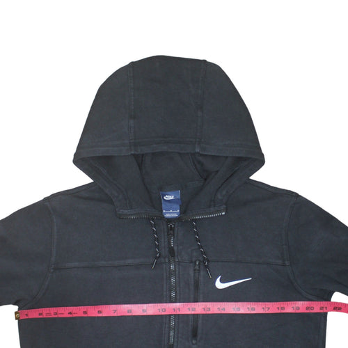 Nike Mens Black Full Zip Hoodie Size M Fleece Sportswear