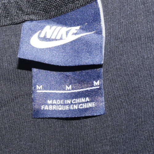 Nike Mens Black Full Zip Hoodie Size M Fleece Sportswear