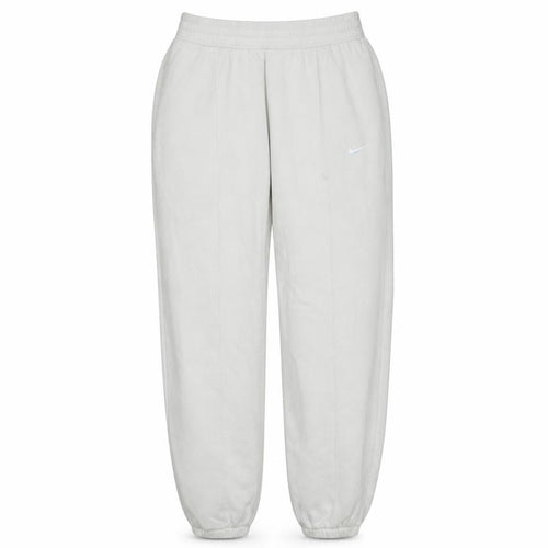 Nike Women's White Fleece Sweatpants Small Elastic Waist Logo