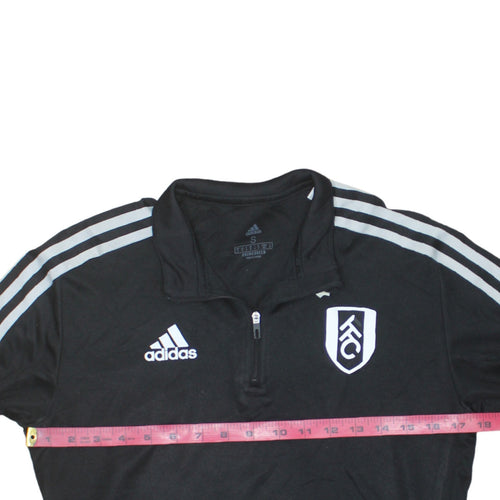 Adidas Men’s Black 1/4 Zip Fulham FC Training Sweatshirt Size S