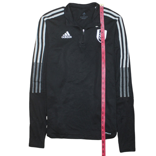 Adidas Men’s Black 1/4 Zip Fulham FC Training Sweatshirt Size S