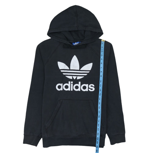 Adidas Men's Black Pullover Hoodie M Fleece Trefoil Logo Sportswear