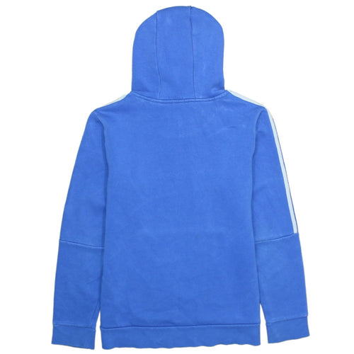 Adidas Boys Blue Pullover Hoodie 13-14 Years Hooded Fleece Sweatshirt
