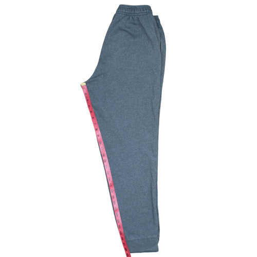 Adidas Men Grey Jogger Sweatpants L Tapered Cotton Blend