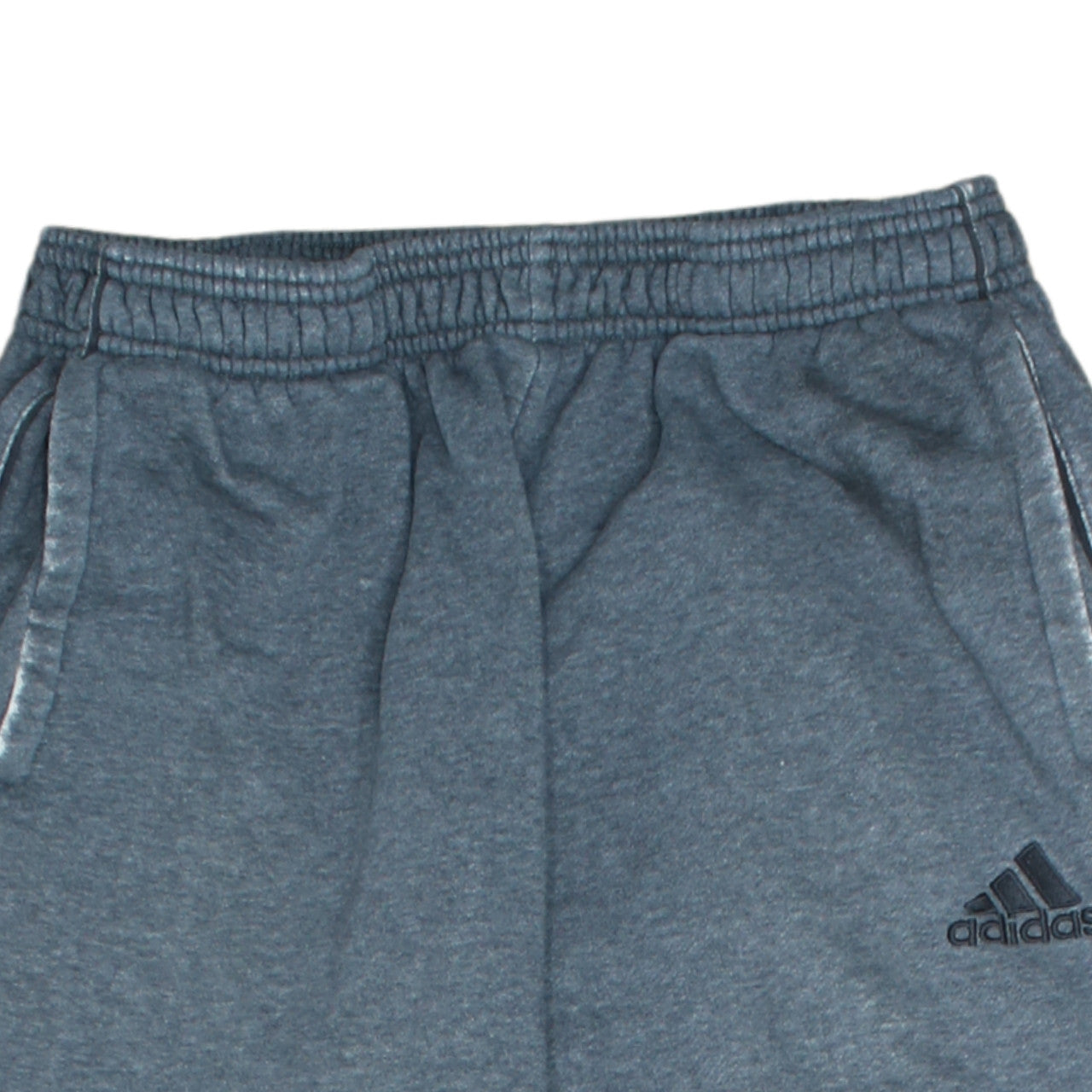 Adidas Men Grey Jogger Sweatpants L Tapered Cotton Blend