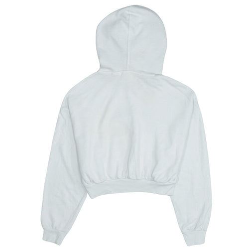 Levi's Womens White XS Pullover Hoodie Logo Front Cotton Blend