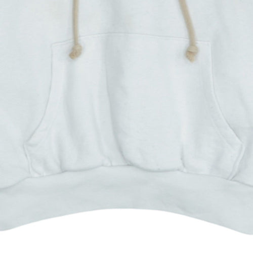 Levi's Womens White XS Pullover Hoodie Logo Front Cotton Blend