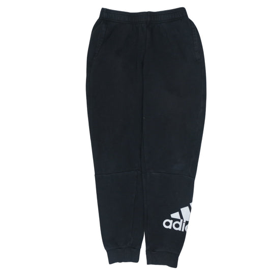 Adidas Boys Black Jogger Sweatpants 13-14 Years Cotton Blend Sportswear