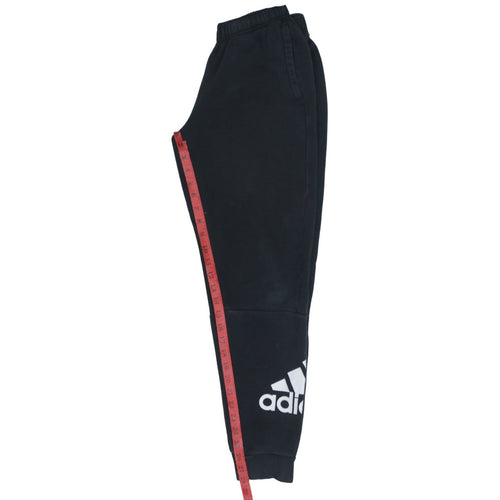 Adidas Boys Black Jogger Sweatpants 13-14 Years Cotton Blend Sportswear