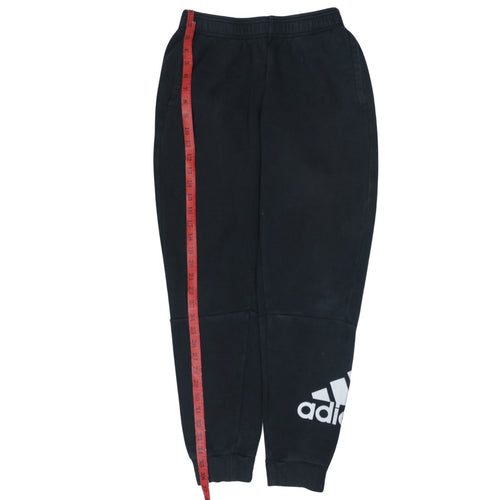 Adidas Boys Black Jogger Sweatpants 13-14 Years Cotton Blend Sportswear