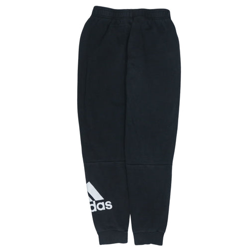 Adidas Boys Black Jogger Sweatpants 13-14 Years Cotton Blend Sportswear