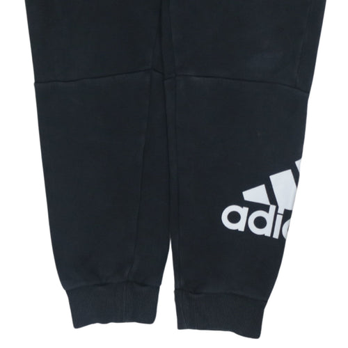 Adidas Boys Black Jogger Sweatpants 13-14 Years Cotton Blend Sportswear