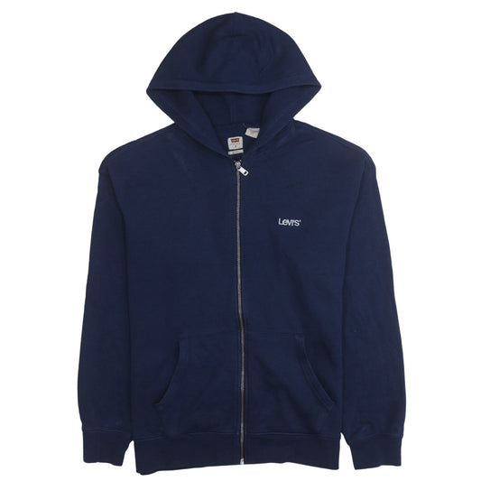 Levi's Men's Blue Full Zip Relaxed Fit Hoodie Size M