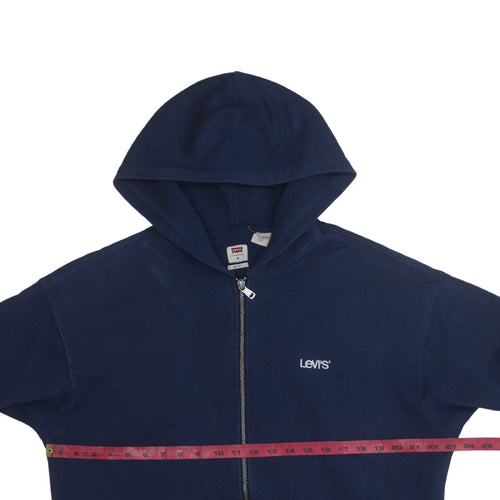 Levi's Men's Blue Full Zip Relaxed Fit Hoodie Size M