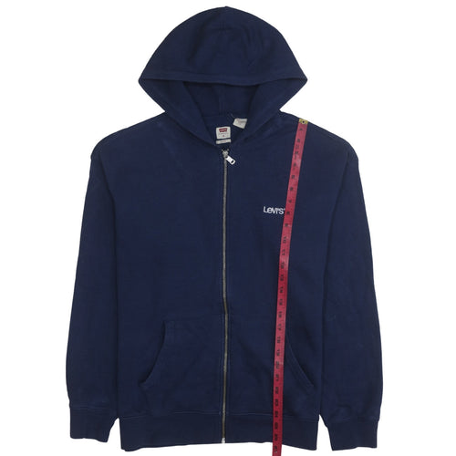 Levi's Men's Blue Full Zip Relaxed Fit Hoodie Size M