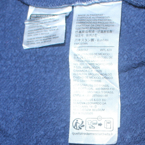 Levi's Men's Blue Full Zip Relaxed Fit Hoodie Size M
