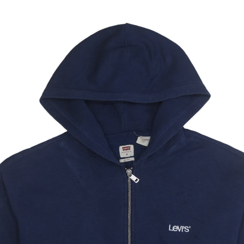Levi's Men's Blue Full Zip Relaxed Fit Hoodie Size M