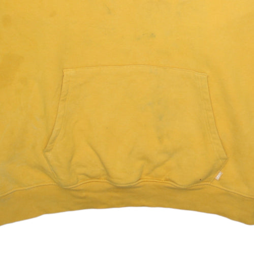 Levi's Men's Yellow Pullover Hoodie L Classic Fleece Sweatshirt