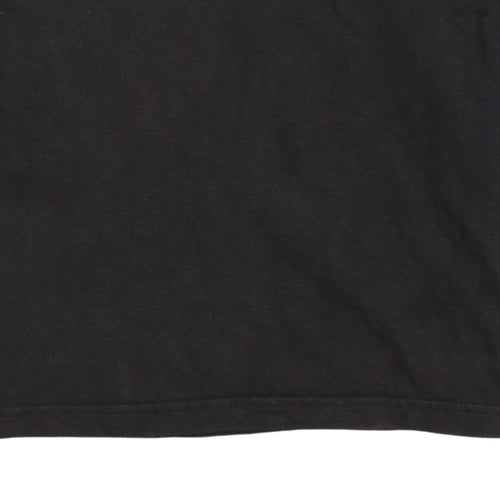 Adidas Boys Black 2XL Pullover Sweatshirt with Large Logo