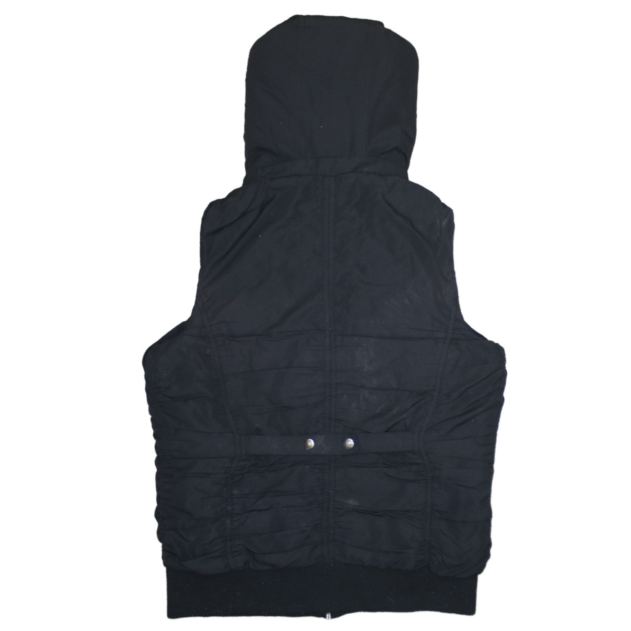 Champion Men's Black Hooded Padded Waistcoat Bodywarmer M