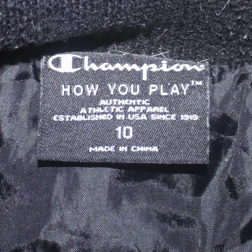 Champion Men's Black Hooded Padded Waistcoat Bodywarmer M