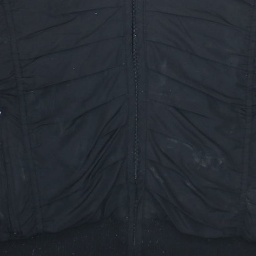 Champion Men's Black Hooded Padded Waistcoat Bodywarmer M