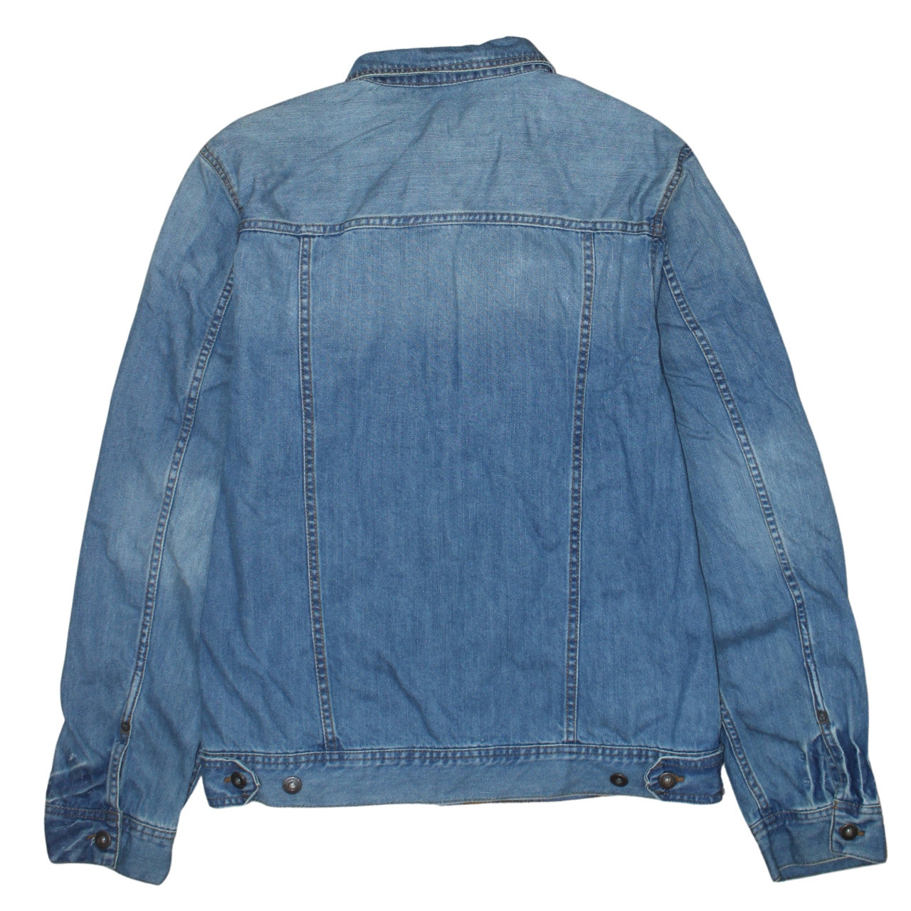 LFT Women Blue Denim Basic Jacket Size 14 Classic Casual Style