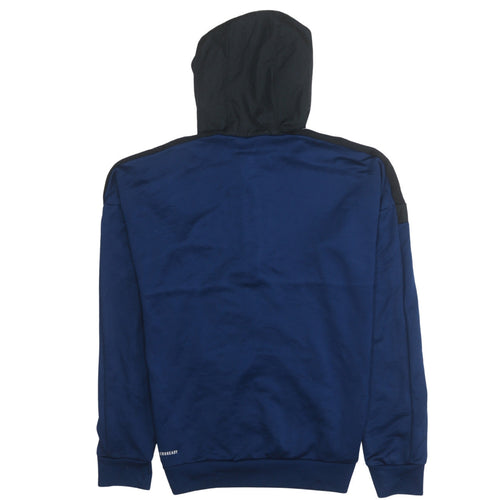 Adidas Men's Blue 1/2 Zip Hooded Sweatshirt Size M