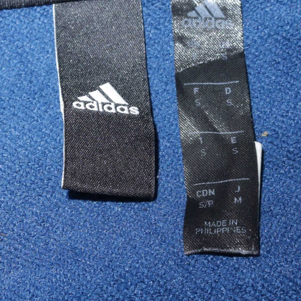 Adidas Men's Blue 1/2 Zip Hooded Sweatshirt Size M