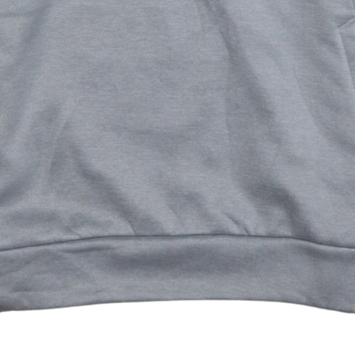 Adidas Boys Grey Colourblock 1/2 Zip Hoodie Sweatshirt Size 13-14 Years