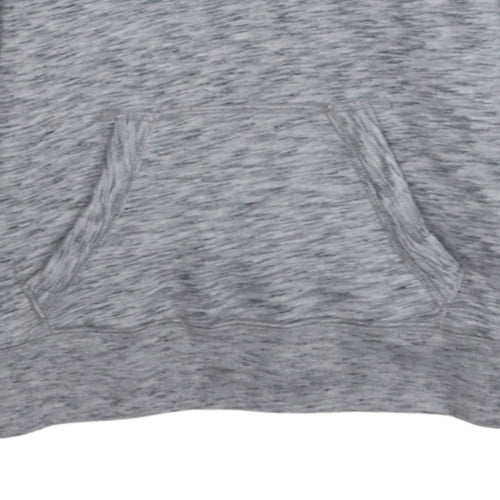 Hollister Womens Grey XS Pullover Hoodie With Logo Print