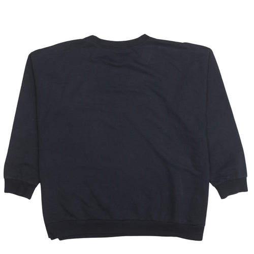 George Disney Women's Black Sweatshirt XL 24-26 Minnie & Mickey Graphic Winter Pullover