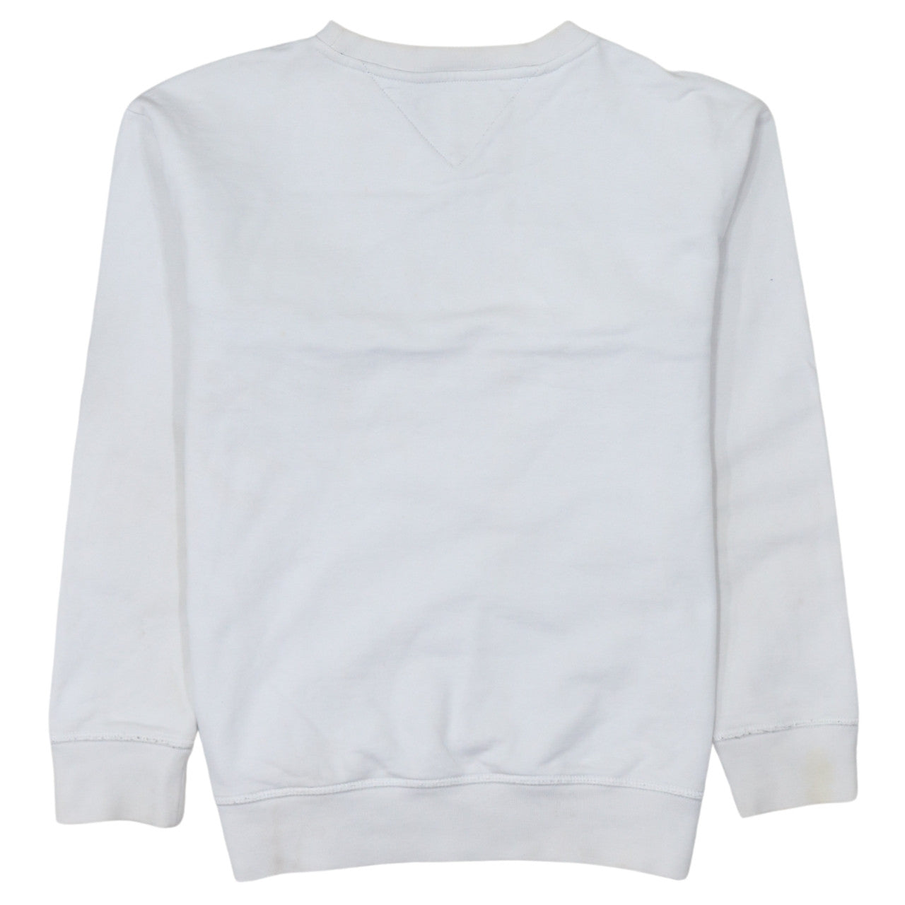 Tommy Hilfiger Boys White Colourblock Logo Sweatshirt Size 152 Pullover