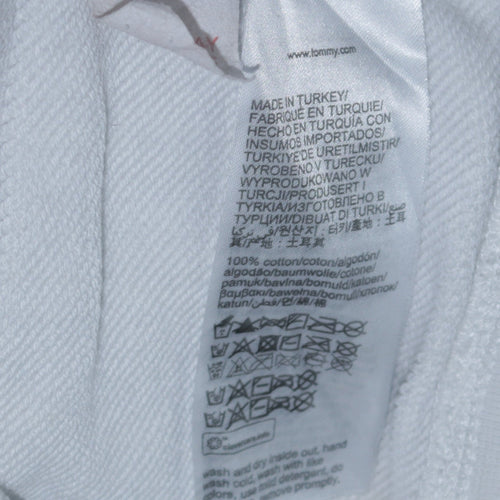 Tommy Hilfiger Boys White Colourblock Logo Sweatshirt Size 152 Pullover