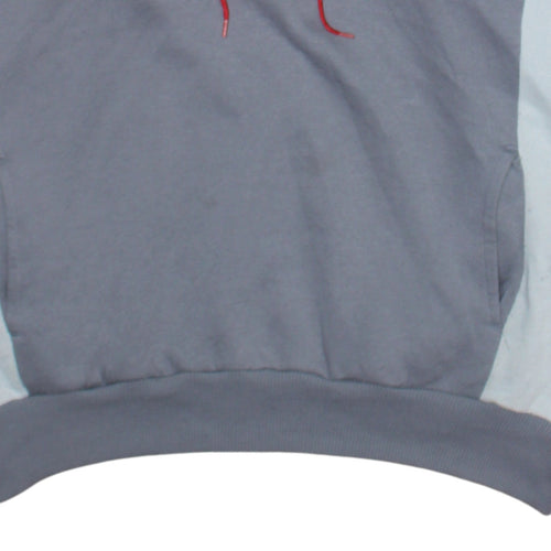 adidas Mens Red Grey XL 1/2 Zip Hoodie Retro Sportswear