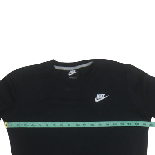 Nike Men's Black Crew Neck Pullover Sweatshirt XS Regular Fit