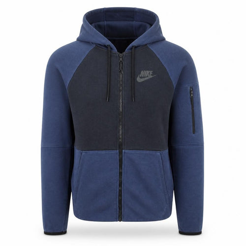 Nike Men's Blue XS Full Zip Hoodie Sports Jersey Cotton Blend