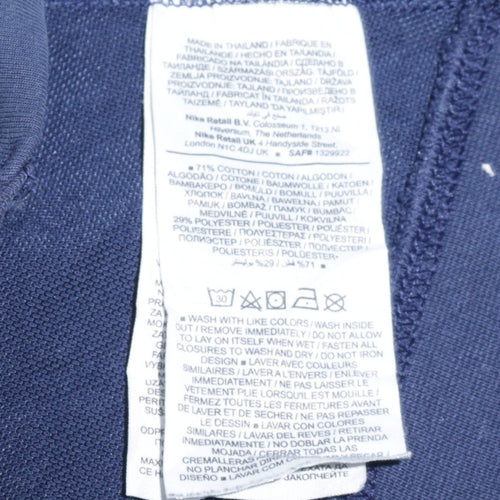 Nike Men's Blue XS Full Zip Hoodie Sports Jersey Cotton Blend